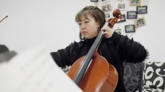 Happy quartet of lakefront tweedle string " bridg