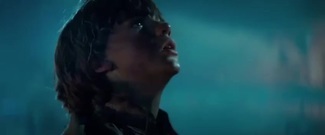 TV of _ of prevue of super 8 _ publicizes a former