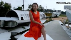 Scenery of Beautiful Music Clip With Olesya Osipki