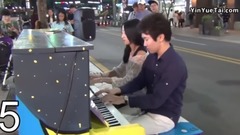 Encounter galaxy of street piano _ when two strang
