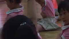 Nursery school dancing strings together the sound