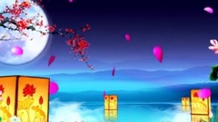 " bright moon a thousand li sends lovesickness "