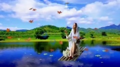 The flower on path of sun of DJ dance music is lea