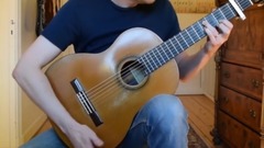 Guitar hand Jonas Lefvert is performed " Africa \