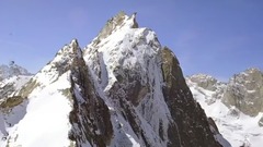 Hill tall person is short of peak _ music, scenery