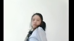 Dancing of announce beautiful Siren imitates video of video _ dancing