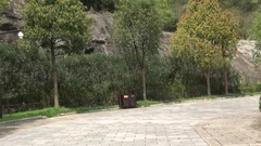 Visit Hengdian circle by sightseeing car scenery o