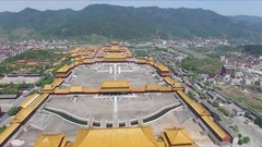 Boat pats Hengdian short of music of _ of center of recreation of bright Qing Dynasty