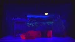 Dancing " fiery pit house " choose from poem of