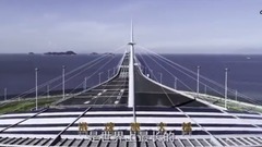 Newsreel " harbor bead bay big bridge " 30 secon