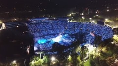 Stadium of LA rose bowl is ballproof concert boat