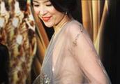 Zhang Ziyi wears clairvoyant skirt to attend an ac