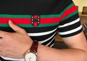 Green stripe designs Gucci Gu Jigong, had become t