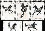 Xu Beihong goes straight towards equestrian stamp